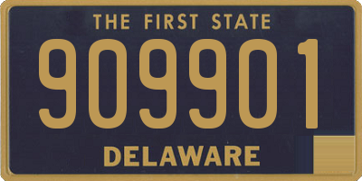 DE license plate 909901