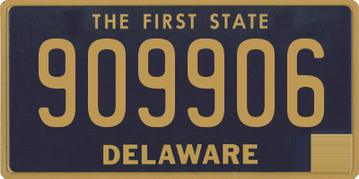 DE license plate 909906