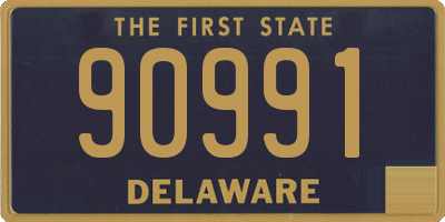 DE license plate 90991