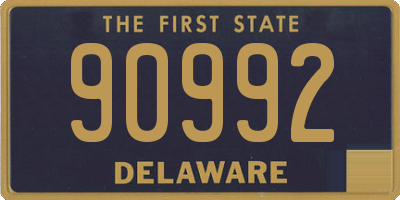 DE license plate 90992