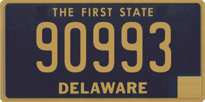 DE license plate 90993