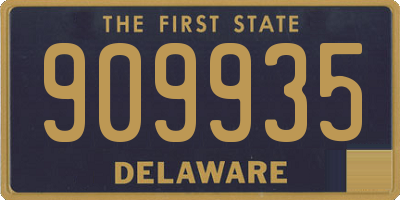 DE license plate 909935