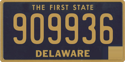DE license plate 909936