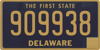 DE license plate 909938