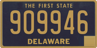 DE license plate 909946