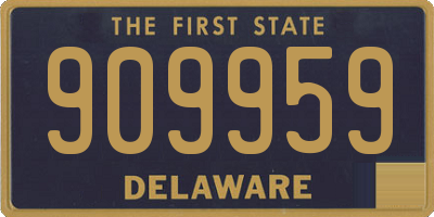 DE license plate 909959