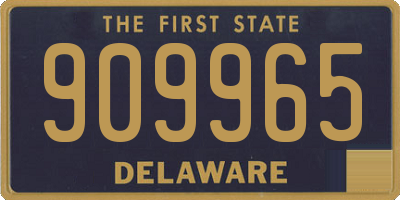 DE license plate 909965