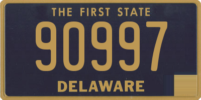 DE license plate 90997
