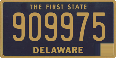 DE license plate 909975