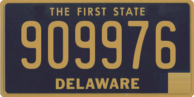DE license plate 909976