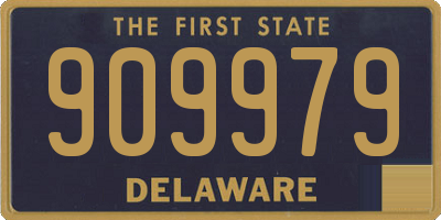 DE license plate 909979