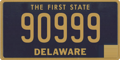 DE license plate 90999