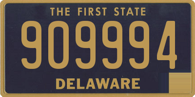 DE license plate 909994