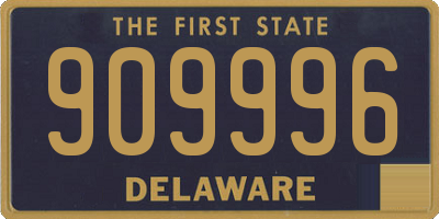 DE license plate 909996