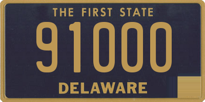 DE license plate 91000