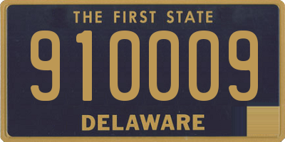 DE license plate 910009