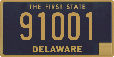 DE license plate 91001