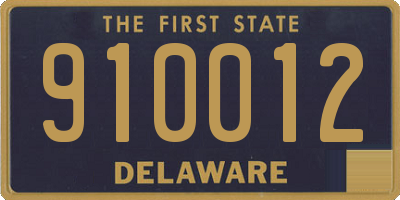 DE license plate 910012