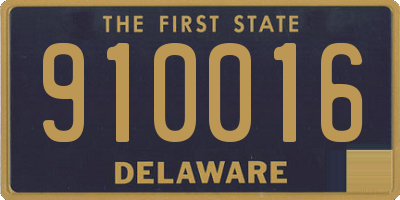 DE license plate 910016
