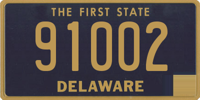 DE license plate 91002