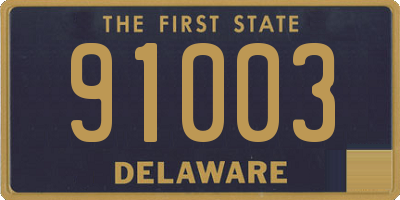 DE license plate 91003