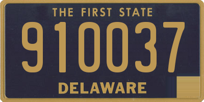 DE license plate 910037
