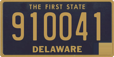 DE license plate 910041