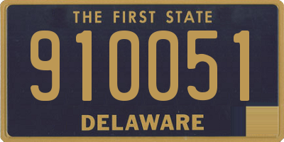 DE license plate 910051