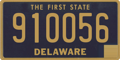 DE license plate 910056