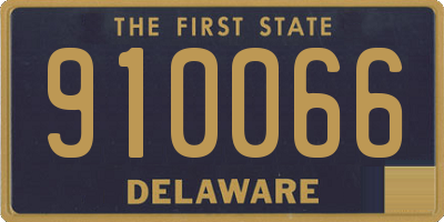 DE license plate 910066