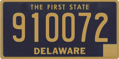DE license plate 910072