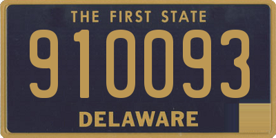 DE license plate 910093
