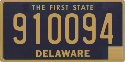 DE license plate 910094