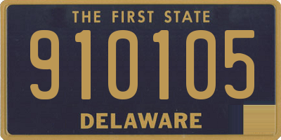 DE license plate 910105