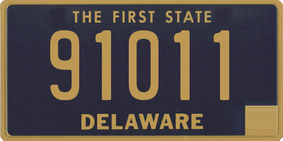 DE license plate 91011