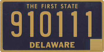 DE license plate 910111