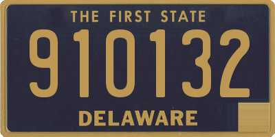 DE license plate 910132