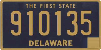 DE license plate 910135