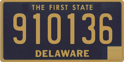 DE license plate 910136
