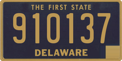DE license plate 910137