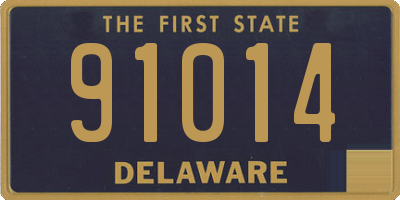 DE license plate 91014