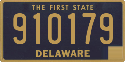 DE license plate 910179
