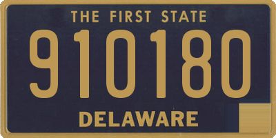 DE license plate 910180
