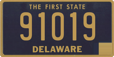 DE license plate 91019