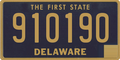 DE license plate 910190
