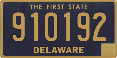 DE license plate 910192
