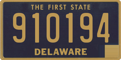 DE license plate 910194