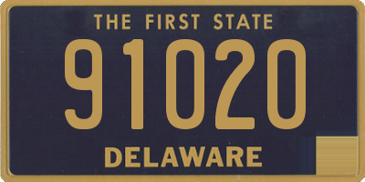 DE license plate 91020
