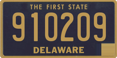 DE license plate 910209