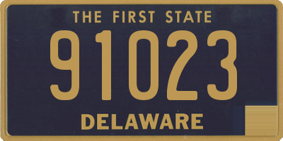 DE license plate 91023